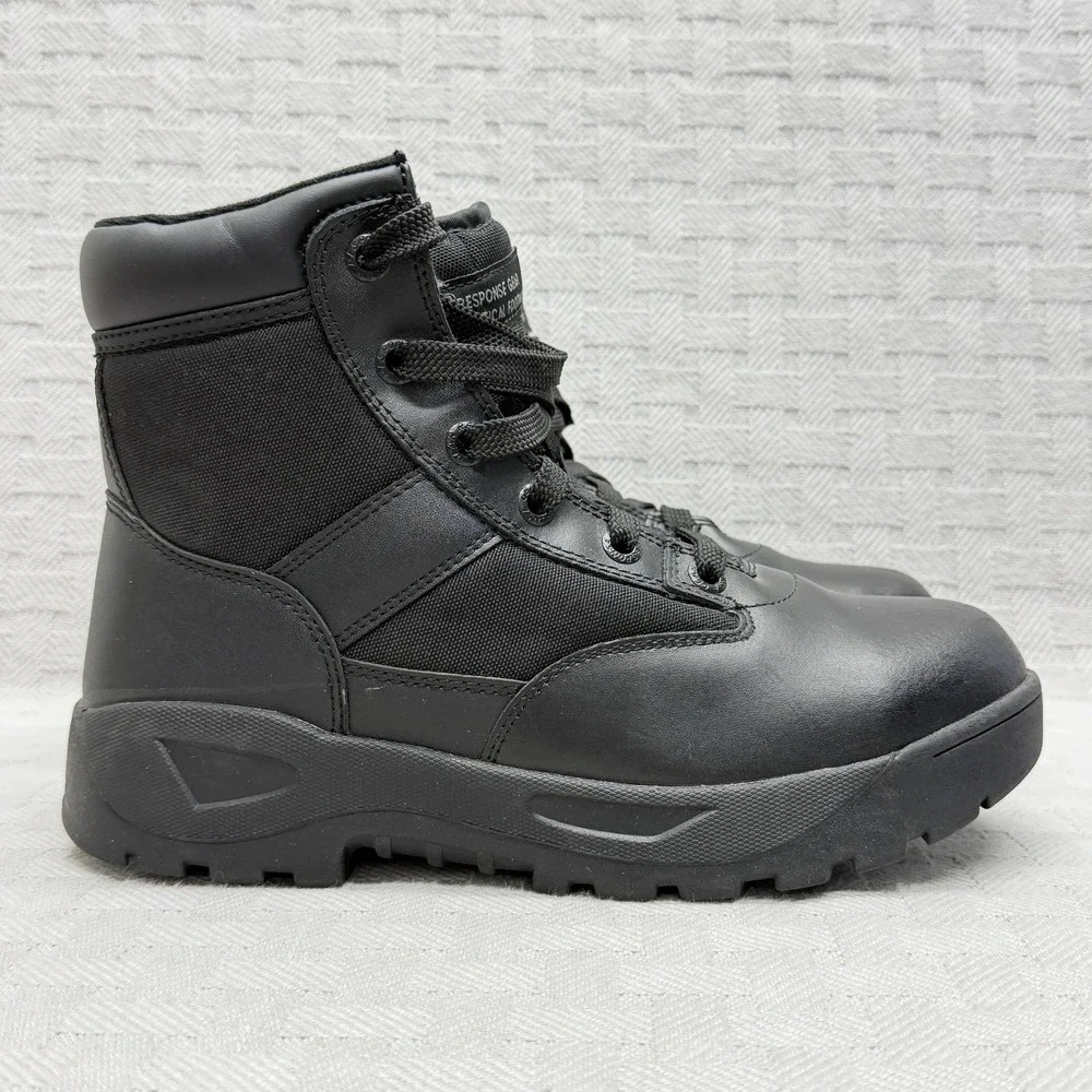 Response Gear 1003 Boots Mens Size 8.5 Black Combat Slip Resistant Tactical‎